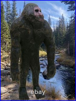 SASQUATCH -my 13 tall hand carved signed wood figure
