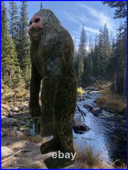 SASQUATCH -my 13 tall hand carved signed wood figure