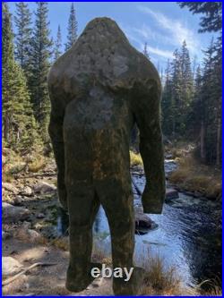 SASQUATCH -my 13 tall hand carved signed wood figure