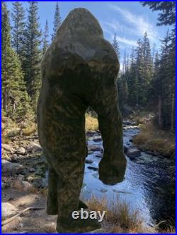 SASQUATCH -my 13 tall hand carved signed wood figure