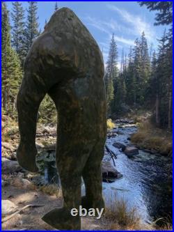SASQUATCH -my 13 tall hand carved signed wood figure