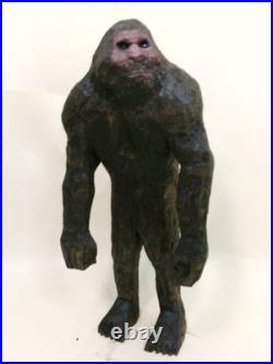 SASQUATCH -my 13 tall hand carved signed wood figure