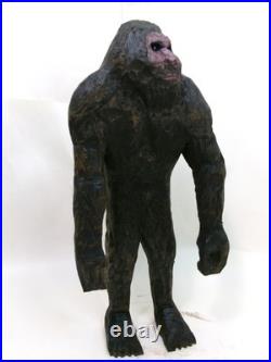 SASQUATCH -my 13 tall hand carved signed wood figure