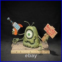 SHRUM Ray-gun Alien Whimsical Wood Carving Wood Art Folk Art