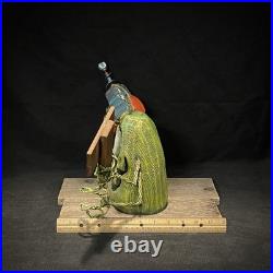 SHRUM Ray-gun Alien Whimsical Wood Carving Wood Art Folk Art