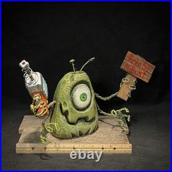 SHRUM Ray-gun Alien Whimsical Wood Carving Wood Art Folk Art