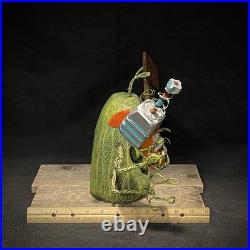 SHRUM Ray-gun Alien Whimsical Wood Carving Wood Art Folk Art