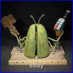 SHRUM Ray-gun Alien Whimsical Wood Carving Wood Art Folk Art