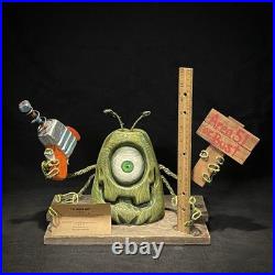 SHRUM Ray-gun Alien Whimsical Wood Carving Wood Art Folk Art