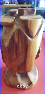 SIgned Jason Robert Haitian Jacaranda Wood Sculpture 15 of 100 SUPER RARE