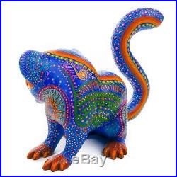 SQUIRREL Oaxacan Alebrije Wood Carving Mexican Art Animal Sculpture Painting