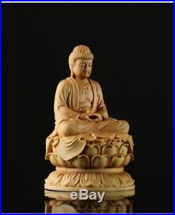 Sakyamuni Buddha Japan Statue Pure Wood Carving Sculpture For Home Decor Estatua