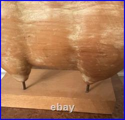 Sarreid LTD Italy Carved Wood Brass Ram Sheep Animal Sculpture Folk Art Vtg Mcm Sarreid LTD Italy Carved Wood Brass Ram Sheep Animal Sculpture Folk Art Vtg Mcm