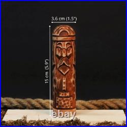 Scandinavian Gods Wooden Figurine Set 5 Hand Carved Decor, Odin, Freyja & Others