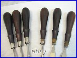 Set Early Wood Carving Chisel Tool Gravers Chip Engraving Gouge