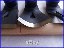 Set Of Three Wood Carving Bowl Adze Tools Straight Big Small Curved Adze