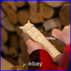 Set of 6 Wooden Scandinavian Gods Mythology Figurines for Altar & Decor