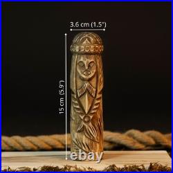 Set of 6 Wooden Scandinavian Gods Mythology Figurines for Altar & Decor