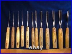 Set of Pfeil Swiss Made Wood Carving Tools. Please see description for sizes