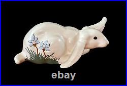 Signed 20.5 LEO KOPPY Bunny Rabbit Artist Hand Carved Wood Sculpture USA Made