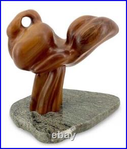 Signed Abstract Modern Wooden Sculpture 10 Organic Form Signed Abstract Modern Wooden Sculpture 10 Organic Form