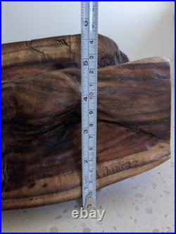 Signed Hand-Carved Wood Creation of Adam Sculpture Statue 22x6x4 One of a Kind Signed Hand-Carved Wood Creation of Adam Sculpture Statue 22x6x4 One of a Kind
