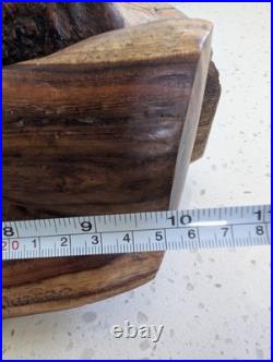 Signed Hand-Carved Wood Creation of Adam Sculpture Statue 22x6x4 One of a Kind