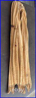 Signed Livio De Marchi Wood Sculpture Of A Scarf (32 X 10 X 2.75)