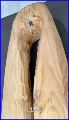 Signed Livio De Marchi Wood Sculpture Of A Scarf (32 X 10 X 2.75)