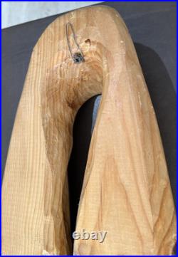 Signed Livio De Marchi Wood Sculpture Of A Scarf (32 X 10 X 2.75)