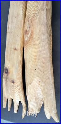 Signed Livio De Marchi Wood Sculpture Of A Scarf (32 X 10 X 2.75)