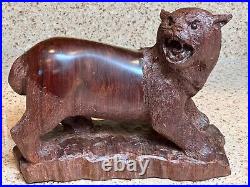 Signed Ramon D. C. & T. Suby Sculpture Carving Ironwood ORIGINAL One-of-A-Kind