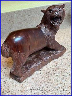 Signed Ramon D. C. & T. Suby Sculpture Carving Ironwood ORIGINAL One-of-A-Kind
