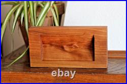 Solid Walnut Wood Carving Female Vulva Relief Contemporary Figurative Art