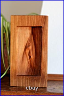 Solid Walnut Wood Carving Female Vulva Relief Contemporary Figurative Art