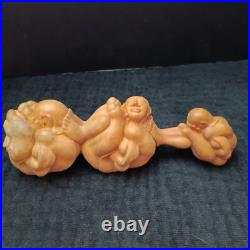 Special Javanese Triple Yogi Man Hand Carved Wooden Sculpture 10 Weeping Buddha Special Javanese Triple Yogi Man Hand Carved Wooden Sculpture 10 Weeping Buddha
