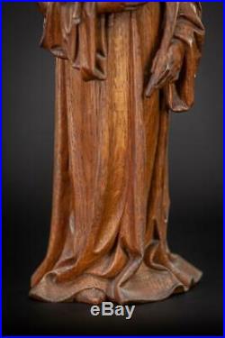 St Agnes of Rome Sculpture Saint Carved Wooden Statue Martyr Wood Figure 15