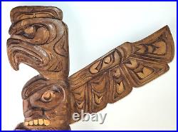 Stan Joseph Wood 1st Nations Wall Carving West Coast Salish Eagle