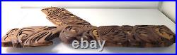 Stan Joseph Wood 1st Nations Wall Carving West Coast Salish Eagle