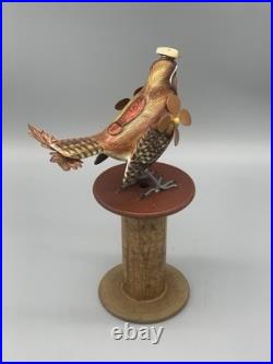 Steampunk Bird Sculpture Assemblage Art