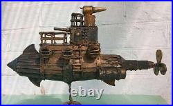 Steampunk figurine handmade. Decor. Submarine