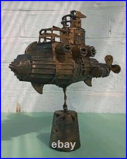 Steampunk figurine handmade. Decor. Submarine