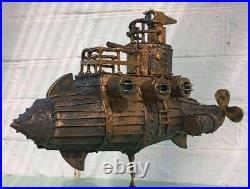 Steampunk figurine handmade. Decor. Submarine