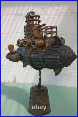 Steampunk figurine handmade. Decor. Submarine