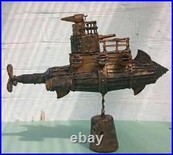 Steampunk figurine handmade. Decor. Submarine