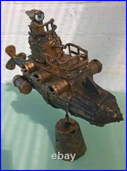 Steampunk figurine handmade. Decor. Submarine