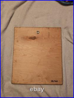 Stick Figure Electric Wood Burn Lifes A Trip Signed By Scott Woodruff