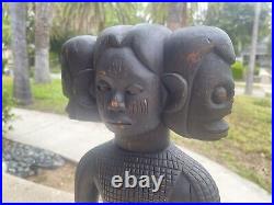 Strange & Mysterious Antique / Vintage Carved Wooden Statue / Sculpture Oddity