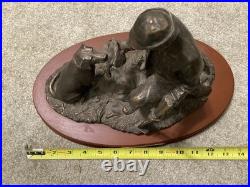 Strong Bond Sculpture Big Sky Carvings Bronze Over Resin