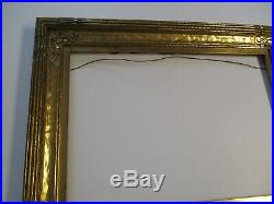 Stunning Large Wide Antique Wood Carved Carving Frame For A Painting Art Deco